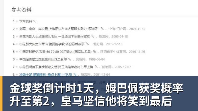 金球奖倒计时1天，姆巴佩获奖概率升至第2，皇马坚信他将笑到最后
